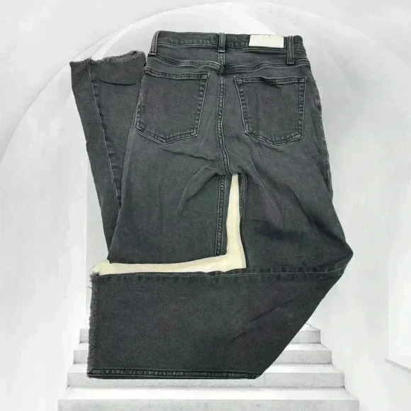 RE/DONE Originals High Rise Ankle Crop in Faded Black 27 146770 - Picture 3 of 8